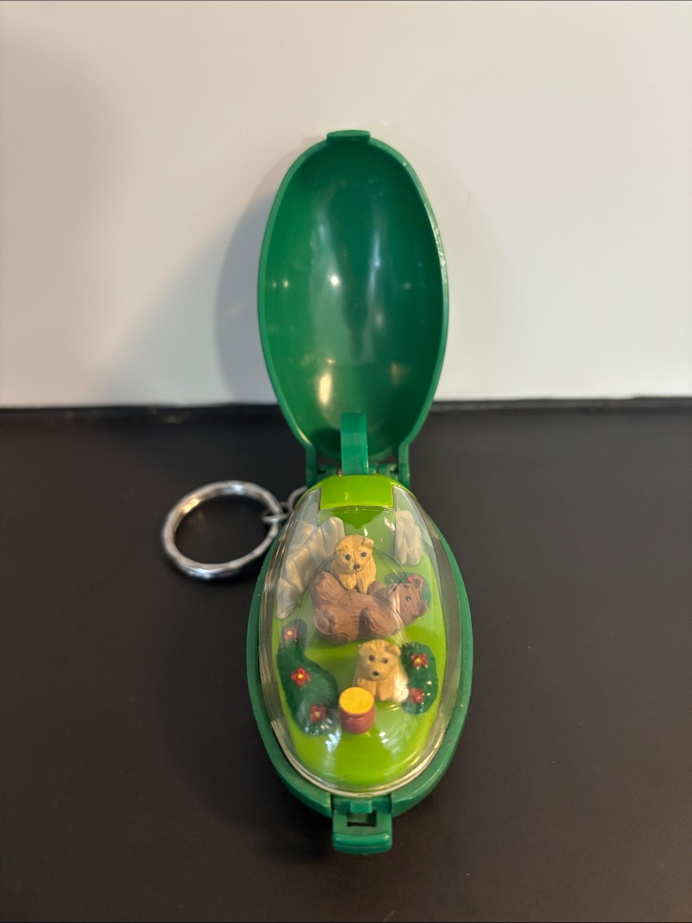 Vintage 90’s Takara Pocket Critters Honey Bears Mechanical Keychain Toy WORKS